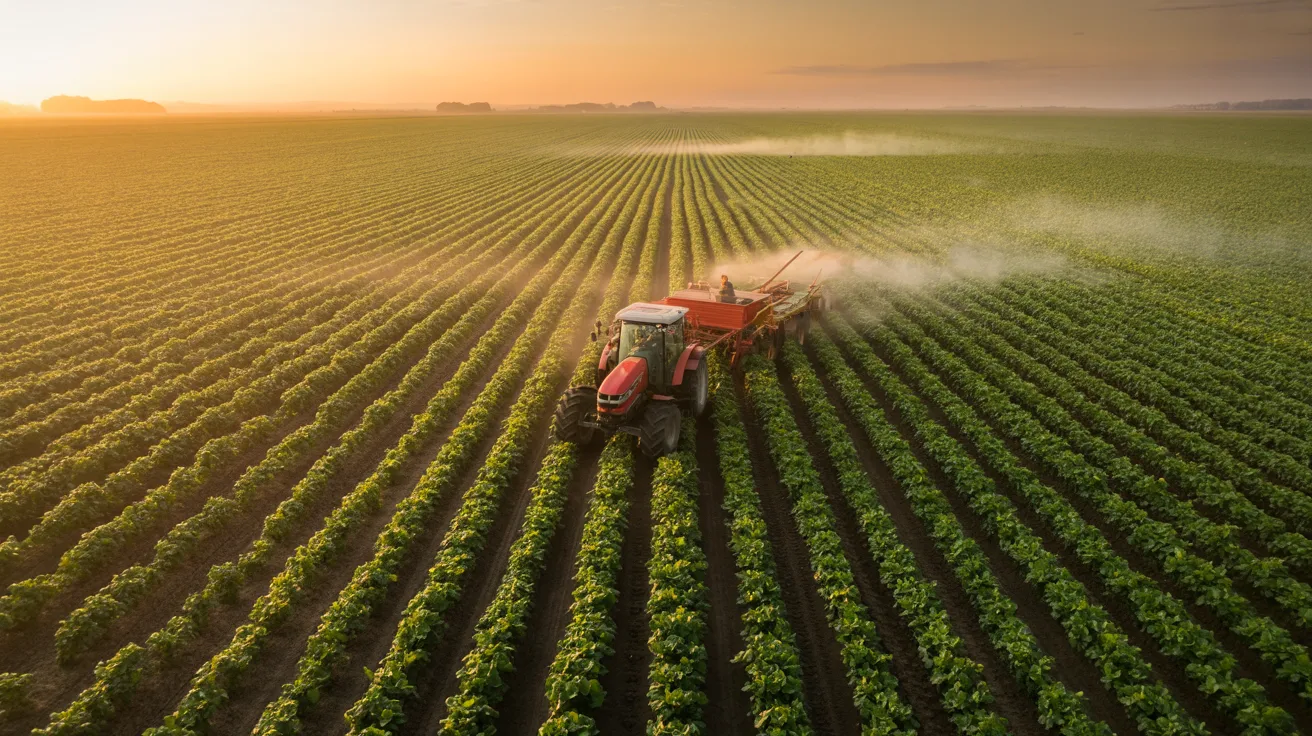 Large scale farming produce and agriculture field operations