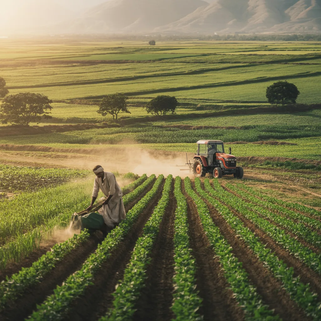Farming land and agriculture field representing Shital Farmely operations