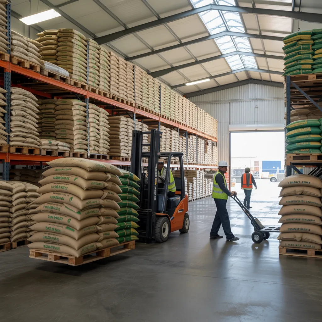 Agriculture warehouse storage and supply facility